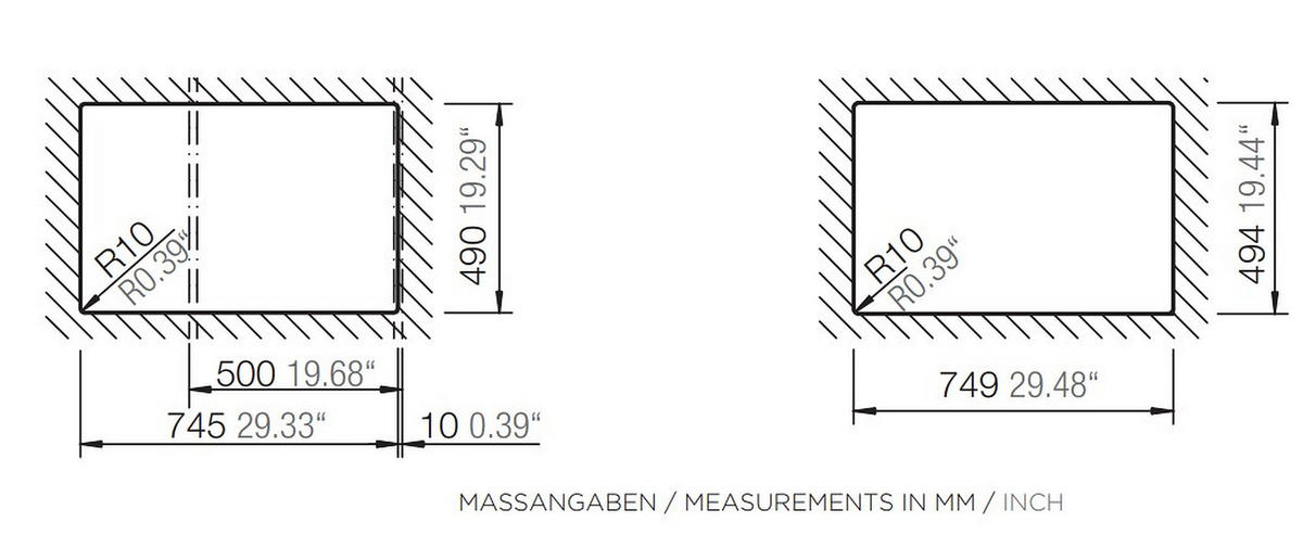 Spüle MOND100APUR - černá, Moderní, přírodní materiály (76,5/51cm) - Schock