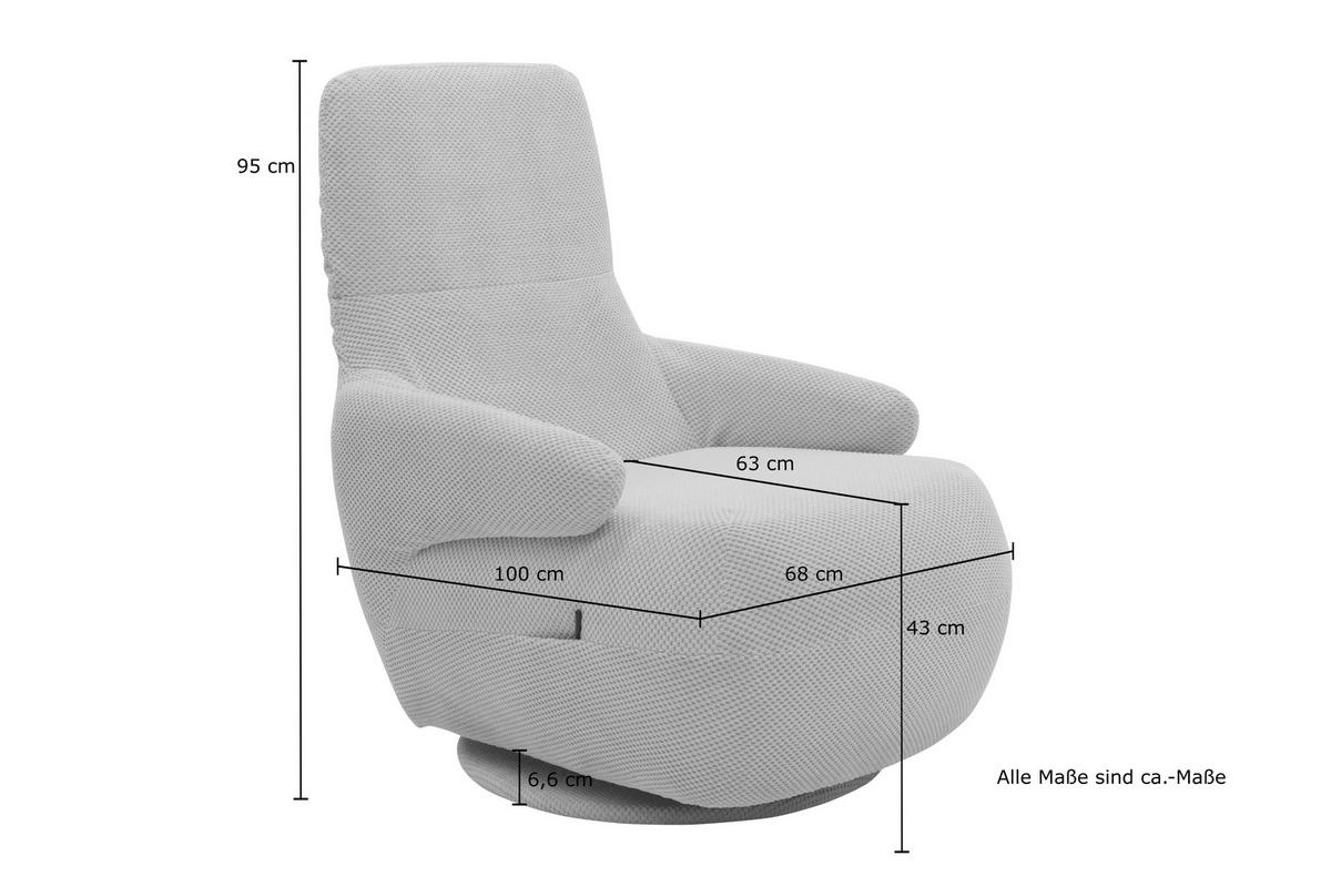 SESSEL Mikrofaser Hellgrau    - Hellgrau/Schwarz, Design, Textil/Metall (68/88/67cm) - MID.YOU