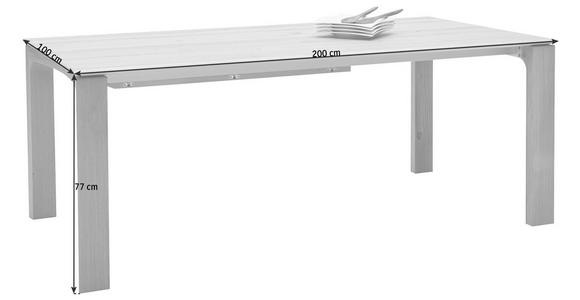ESSTISCH in Holz 200/100/77 cm - Eichefarben, Natur, Holz (200/100/77cm) - Valnatura