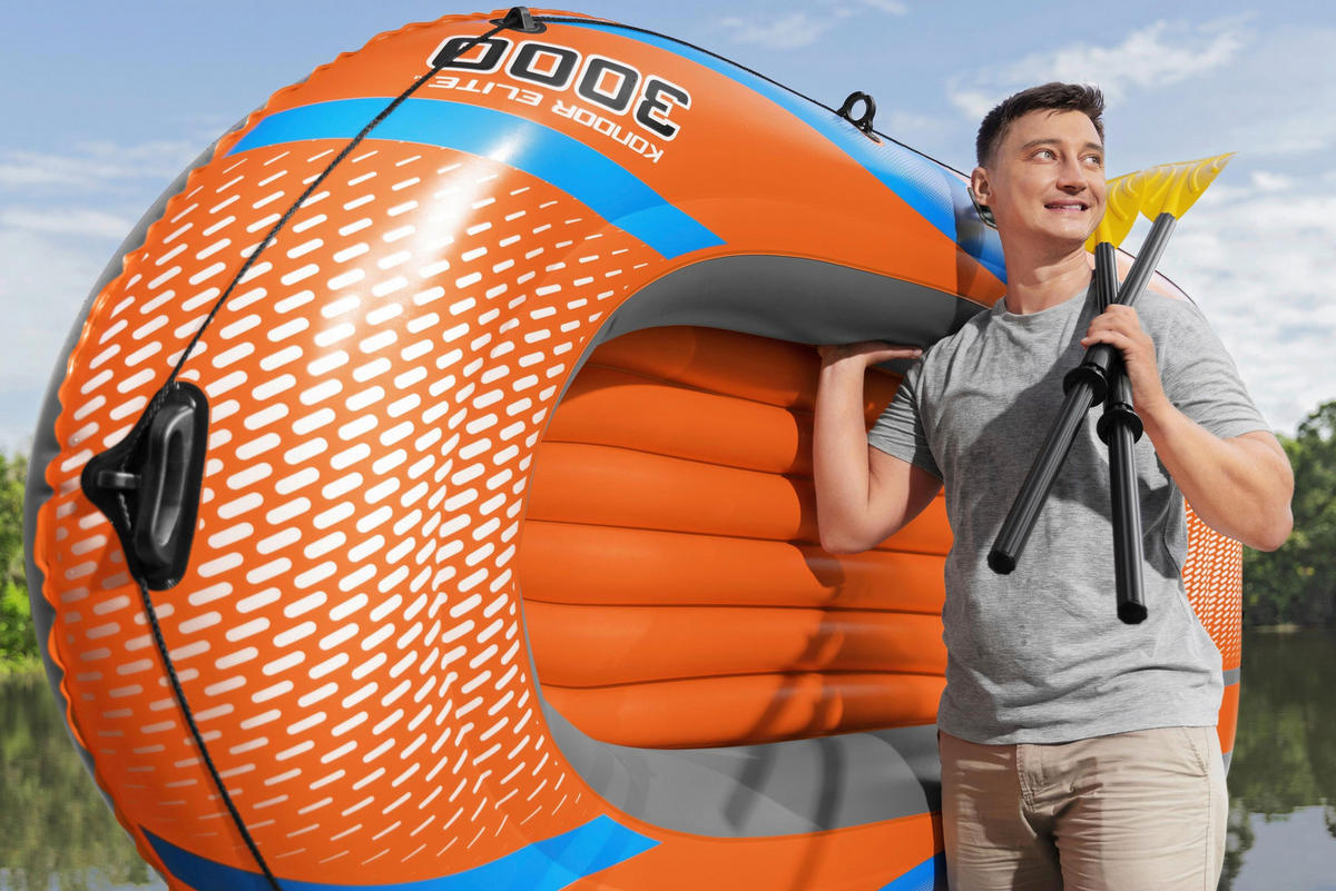 KAJAK 61145 KONDOR ELITE 3000  - Orange, Konventionell, Kunststoff (246/122/38cm) - Bestway