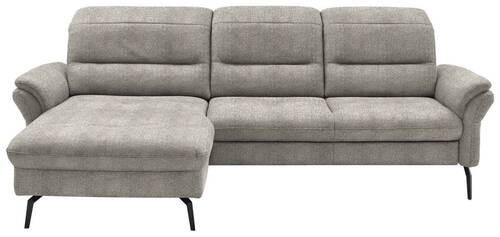 ECKSOFA in Flachgewebe Braun, Grün  - Schwarz/Braun, Konventionell, Textil/Metall (181/260cm) - Beldomo Speed