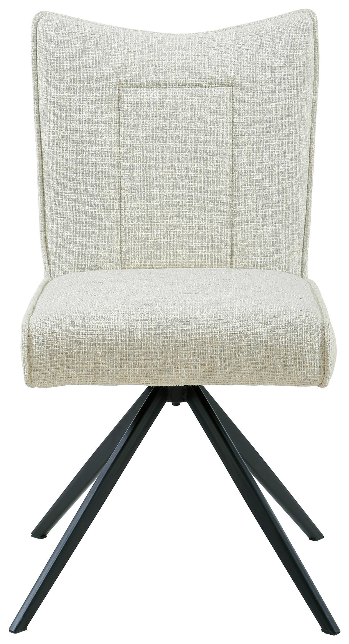 STOL järn vävt tyg  - beige/svart, Design, metall/textil (49/89/66cm) - Carryhome