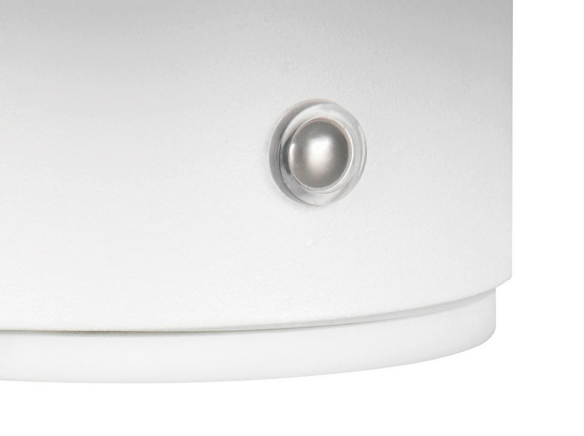 LED-WANDLEUCHTE - Weiss, Design, Metall (15,5/8,4cm)