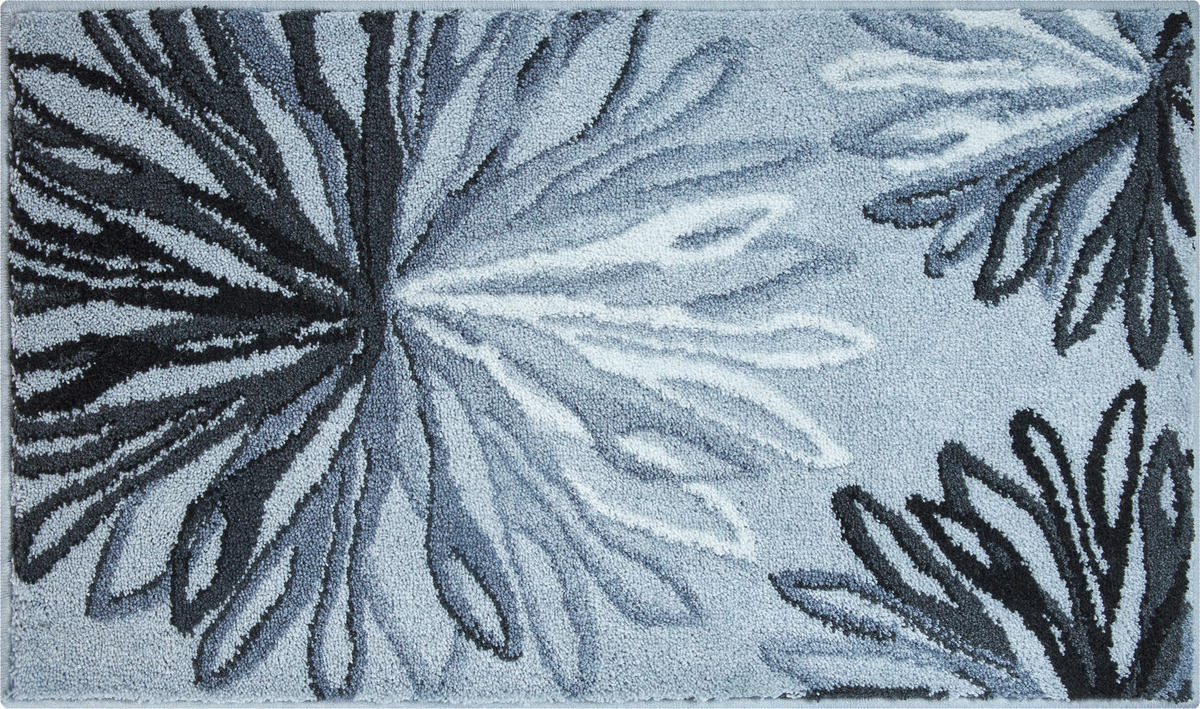 BADTEPPICH Anthrazit, Grau 70/120 cm  - Anthrazit/Grau, Basics, Kunststoff/Textil (70/120cm) - Grund