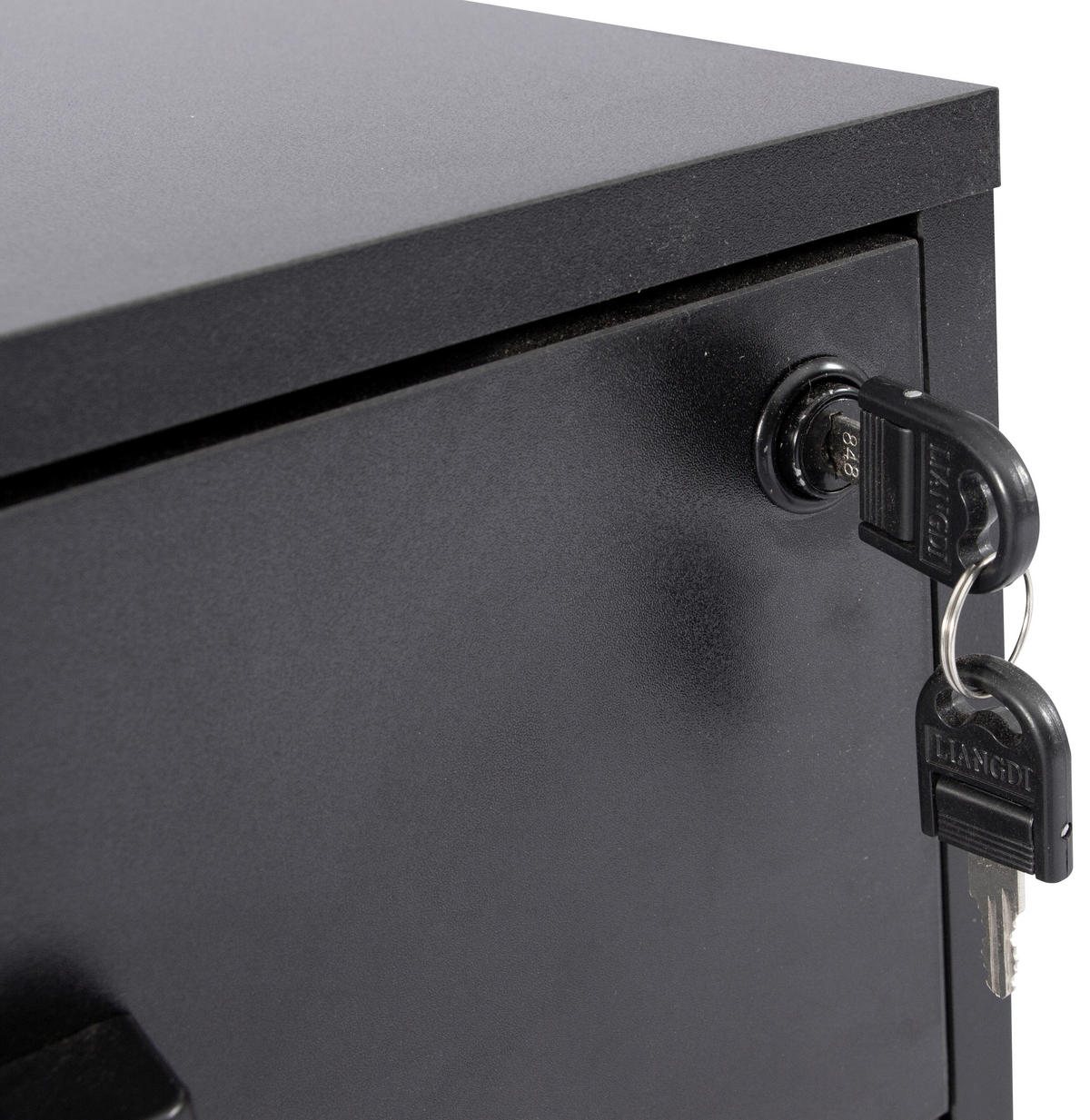 ROLLCONTAINER 43/56/60 cm  - Schwarz, MODERN, Holzwerkstoff/Kunststoff (43/56/60cm) - Livetastic