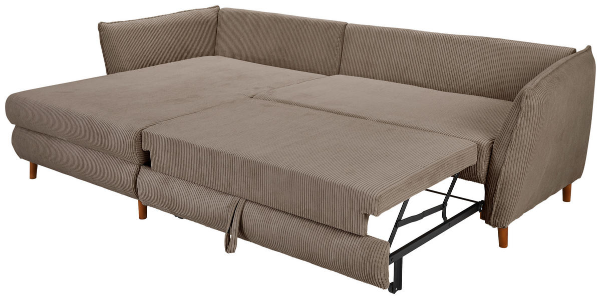 HÖRNSOFFA i manchester taupe  - taupe/ekfärgad, Klassisk, trä/textil (162/284cm) - MID.YOU