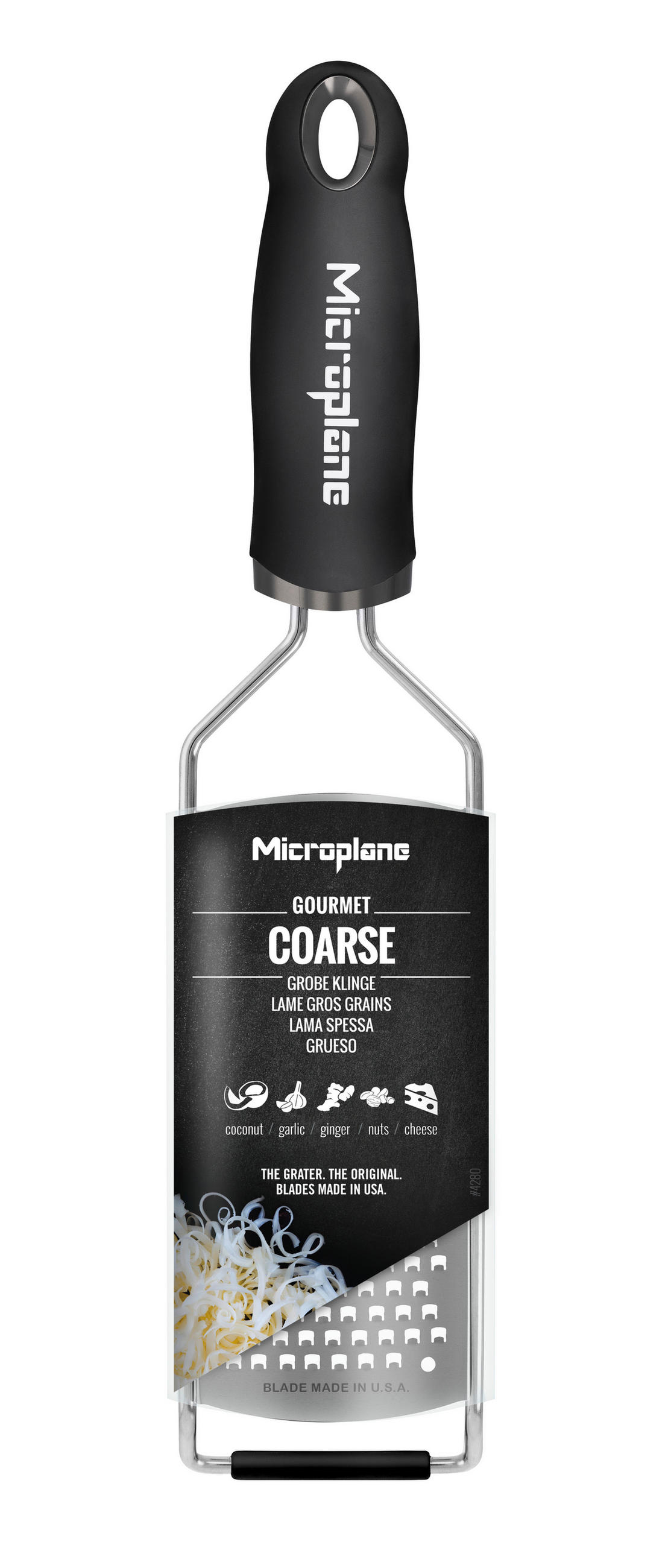 REIBE GOURMET  - Schwarz, Basics, Kunststoff/Metall (31,2/7,5/3cm) - MICROPLANE