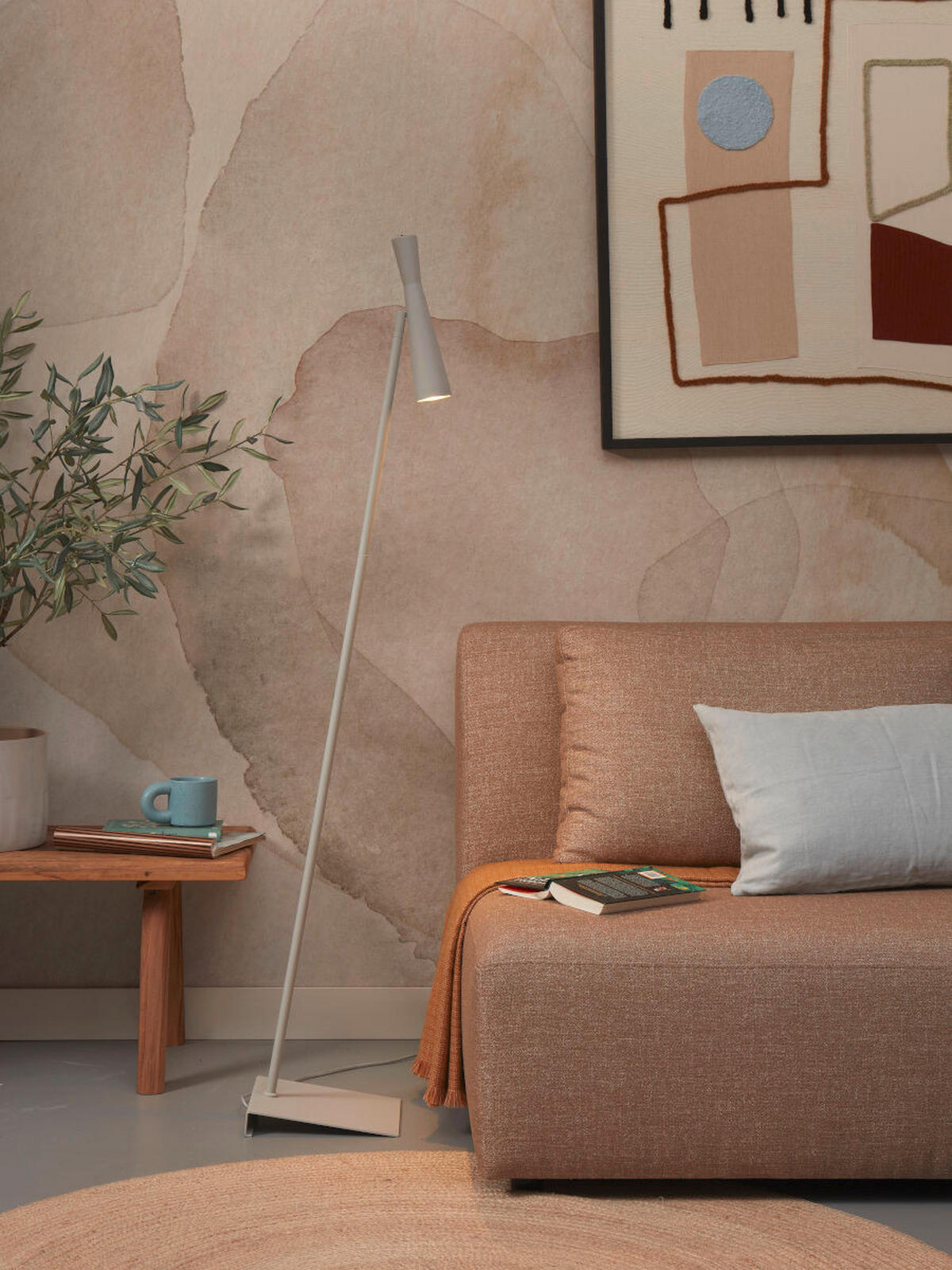 GOLVLAMPA it's about RoMi 25/22/145,5 cm    - ljusgrå, Trend, metall (25/22/145,5cm) - It's about Romi