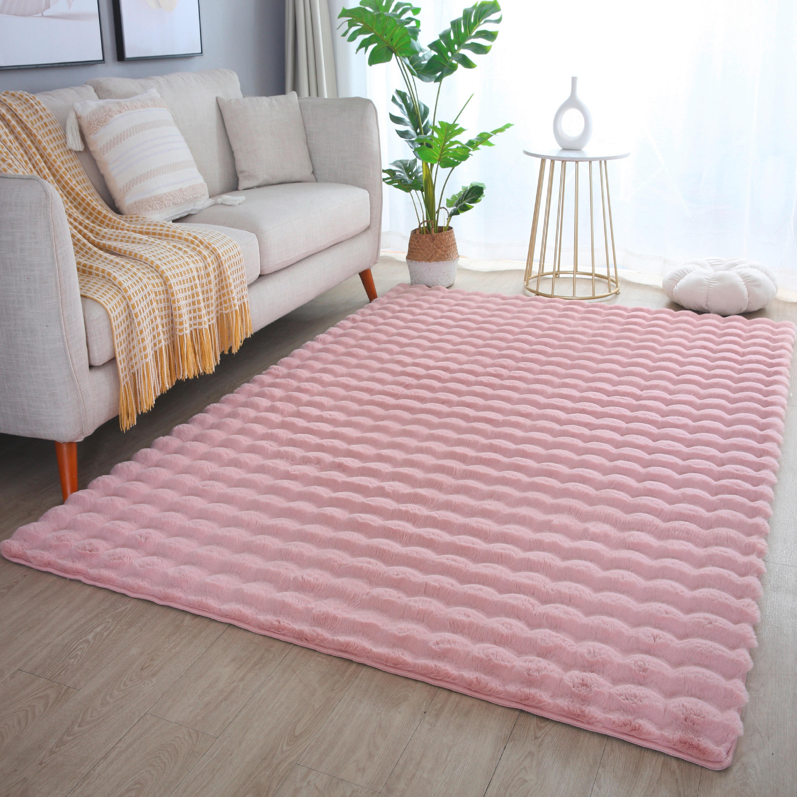 HOCHFLORTEPPICH 80/150 cm Ambiance Rosa  - Rosa, Basics, Textil (80/150cm) - Novel
