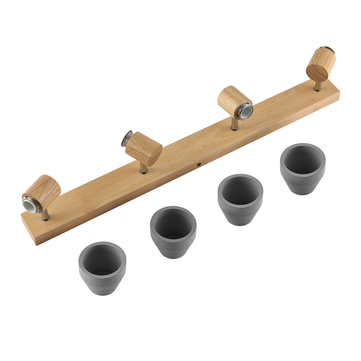 STRAHLER Alina 77/7,2/12,3 cm  - Eschefarben/Grau, Natur, Holz/Stein (77/7,2/12,3cm) - Novel