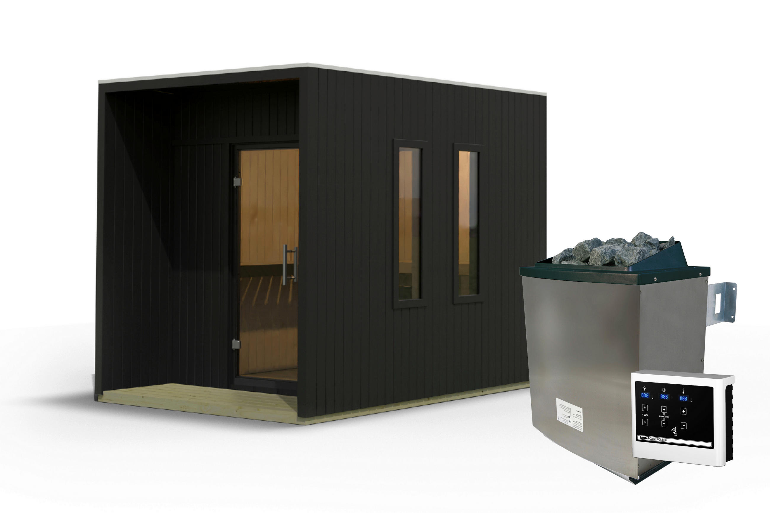 Saunahaus Areluna 2 219/244/287 cm