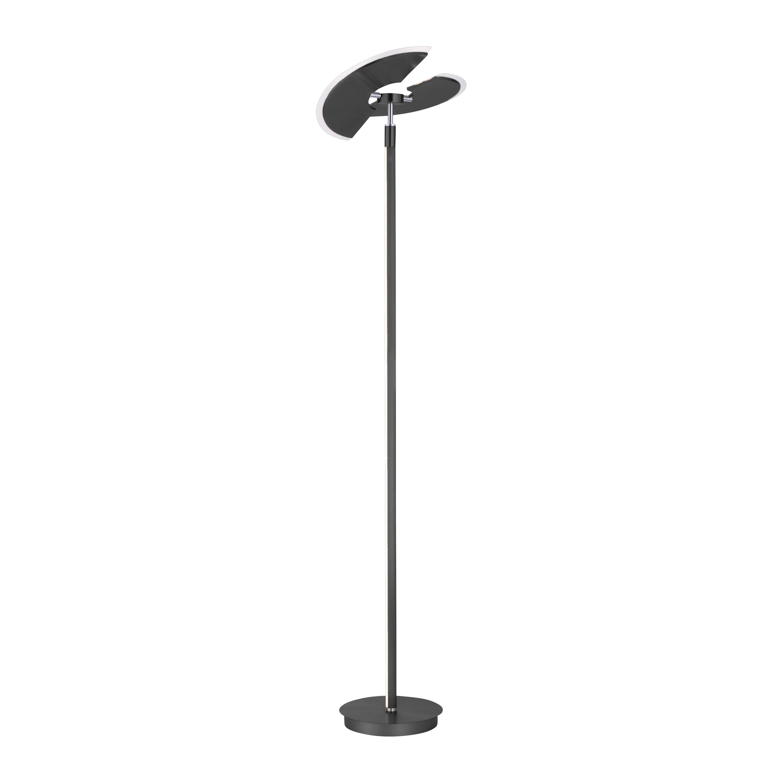 LED-STEHLEUCHTE 44/44/202,1 cm    - Anthrazit, Design, Kunststoff/Metall (44/44/202,1cm) - Neuhaus PURE