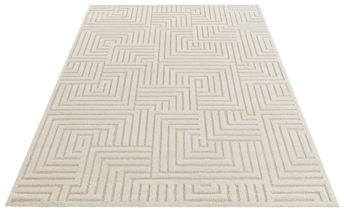 HOCHFLORTEPPICH 80/150 cm New York Creme  - Creme, Basics, Kunststoff/Textil (80/150cm) - Hanse Home