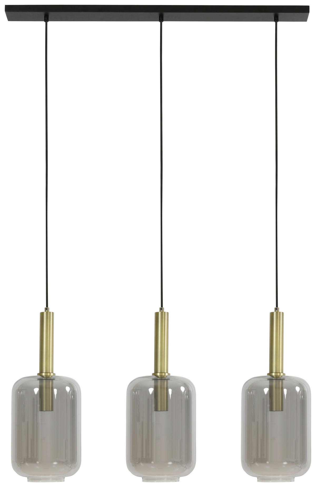 HÄNGELEUCHTE 100/22/32 cm   - Bronzefarben, Design, Glas (100/22/32cm) - Light & Living