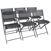 GARTENSTUHL-SET Stahl Schwarz  - Schwarz, MODERN, Textil/Metall (45/79/46cm) - Ambia Garden