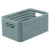 KOŠ zelená - zelená, Basics, plast (28/18,5/12,6cm) - Rotho