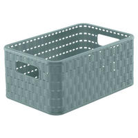 KOŠ zelená - zelená, Basics, plast (28/18,5/12,6cm) - Rotho