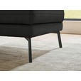 ECKSOFA  in Flachgewebe Anthrazit  255-365/175-224 cm  - Anthrazit/Schwarz, Design, Textil/Metall (255-365/175-224cm) - Dieter Knoll