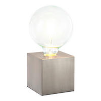 TISCHLEUCHTE Leonie 10/10/10 cm   - Nickelfarben, Design, Metall (10/10/10cm) - Novel