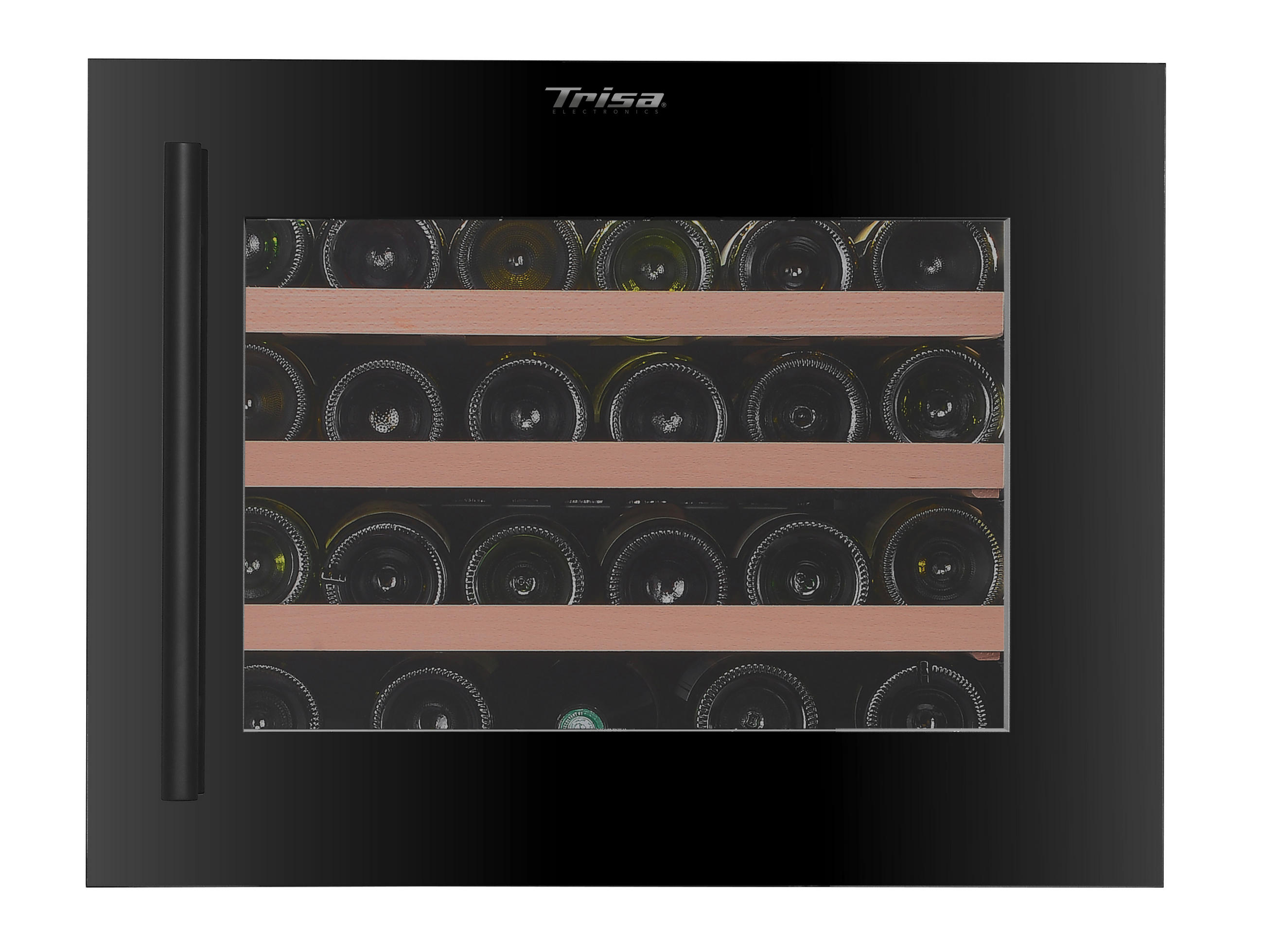 WEINKÜHLSCHRANK 7805,6845  - Schwarz, Basics, Glas/Holz (59.20/55.90/45.50cm) - Trisa Electronics