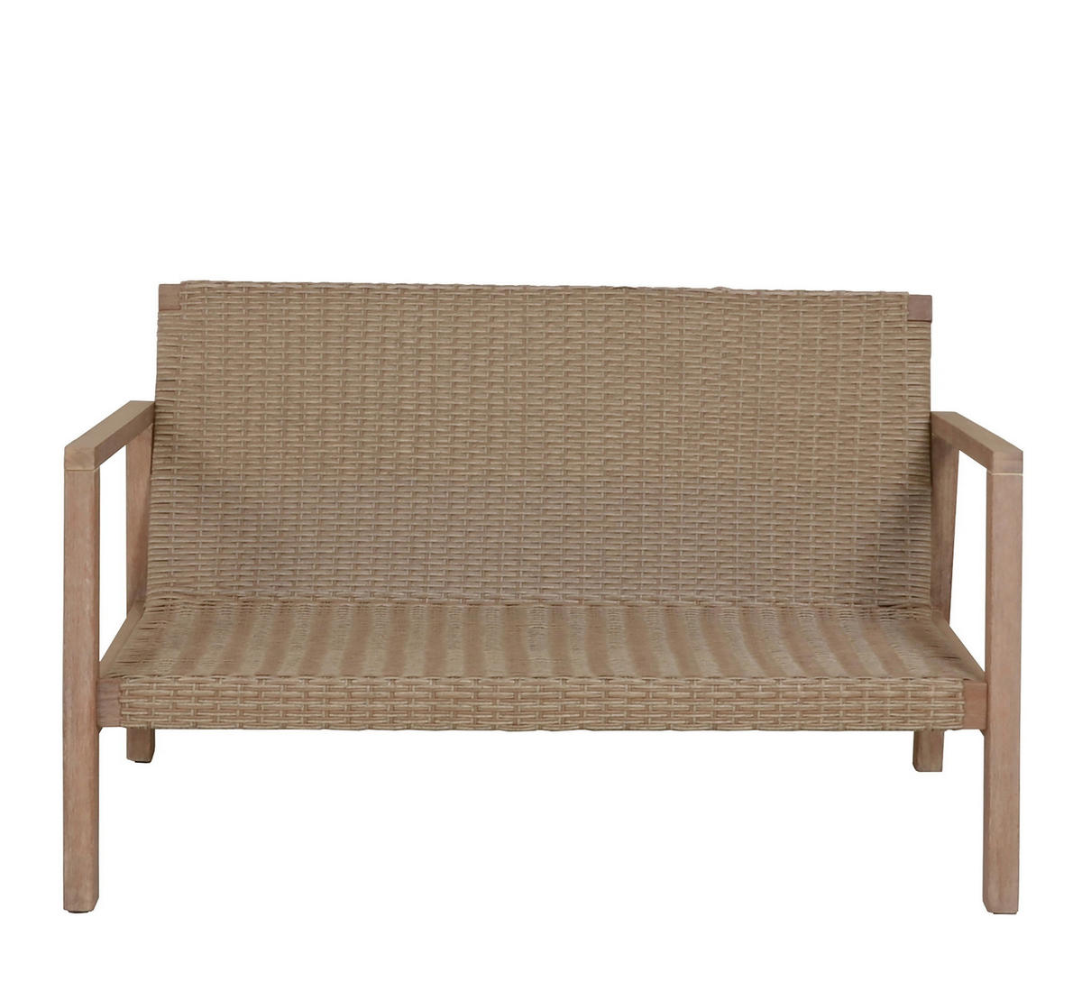 TERASOVÁ SEDACÍ SOUPRAVA dřevo - hnědá/béžová, Moderní, dřevo (83/72/121cm) - Gardenson