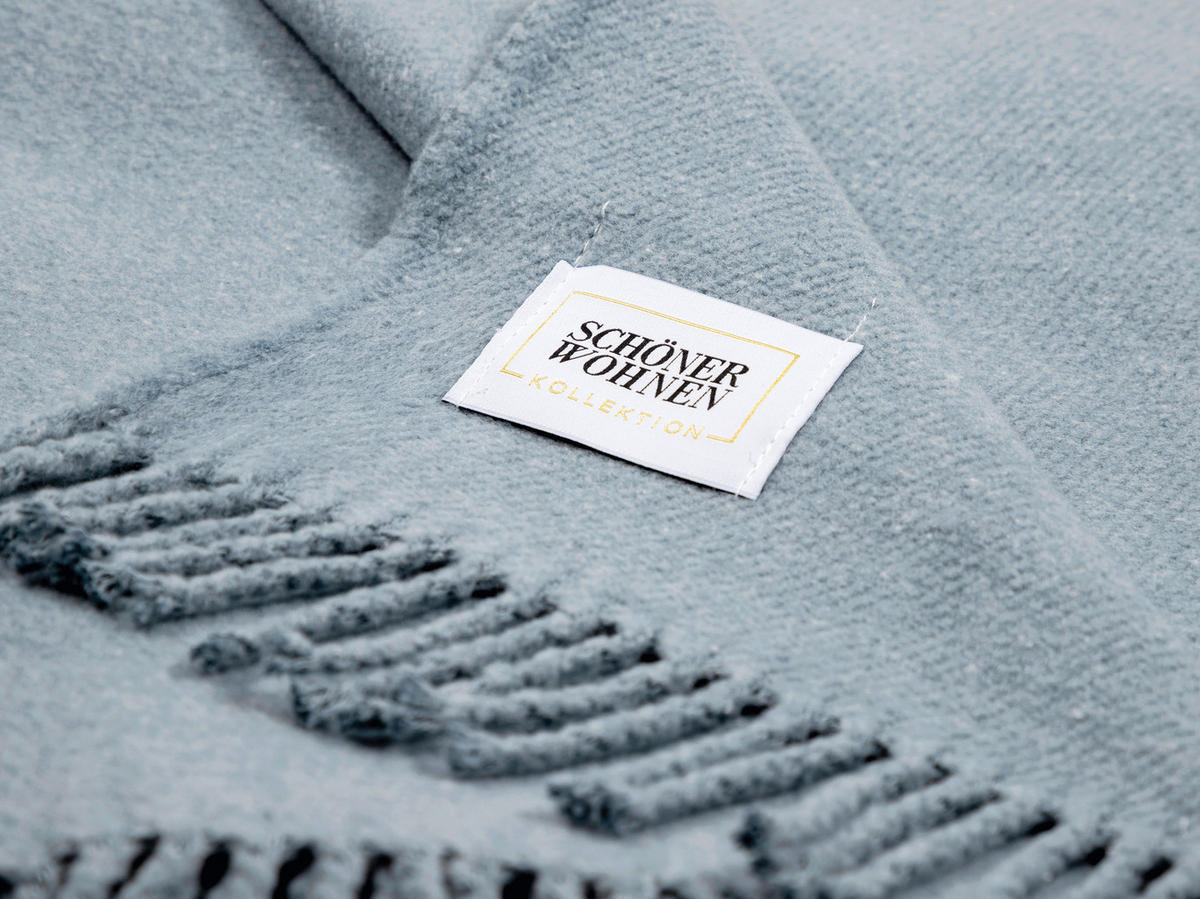 PLAID SW-BASICS  - Blau, Basics, Textil (140/200cm) - Schöner Wohnen