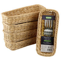 BESTECKKORB - Hellbraun, Basics, Kunststoff (28/5,5/11,5cm) - Kesper