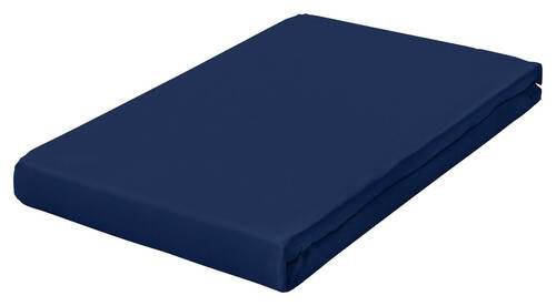 Schlafgut Spannbetttuch Frottex Dunkelblau 100x200 cm