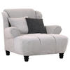 XXL-SESSEL in Flachgewebe Anthrazit, Beige  - Anthrazit/Beige, Konventionell, Holz/Textil (125/100/140cm) - Carryhome