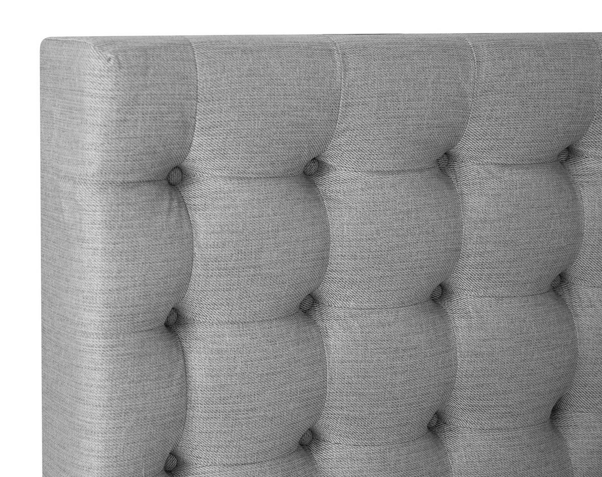 BOXSPRINGBETT 140/200 cm  in Hellgrau  - Hellgrau, Design, Holz/Textil (140/200cm) - Welnova