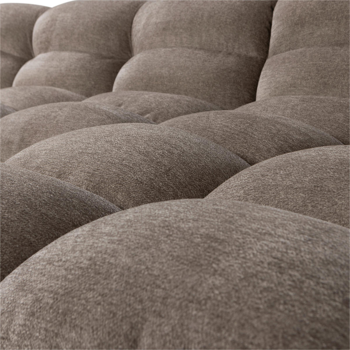 ECKSOFA Tibas Sandfarben Webstoff  inkl.  - Sandfarben/Schwarz, Design, Kunststoff/Textil (280/165cm) - Livetastic