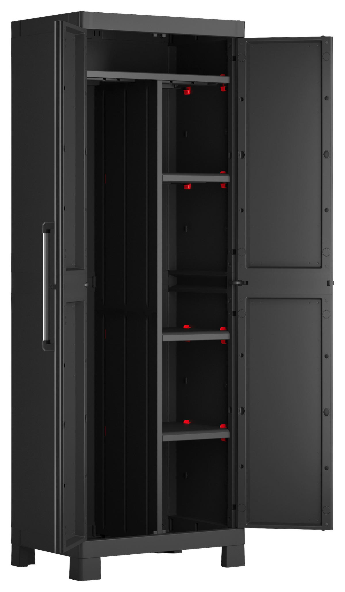 GERÄTESCHRANK 65/182/45 cm  - Schwarz, Design, Kunststoff (65/182/45cm) - Keter