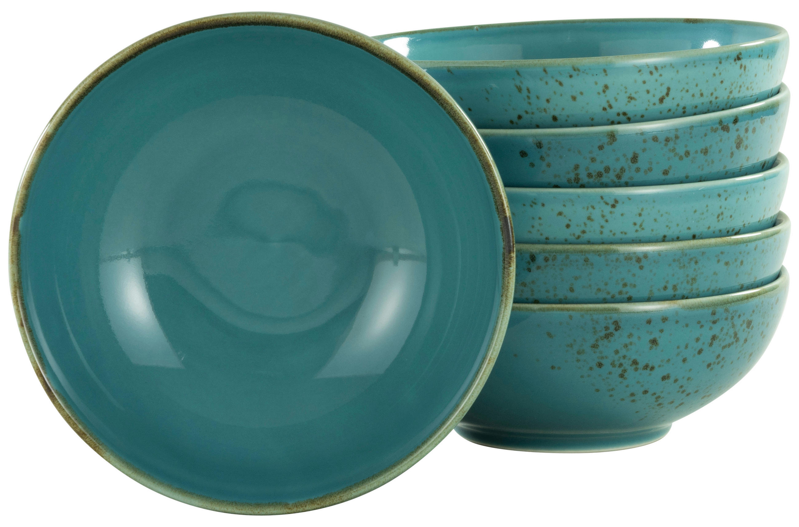 DIPSCHALENSET Keramik Steinzeug  - Türkis, Trend, Keramik (11,5cm) - Creatable