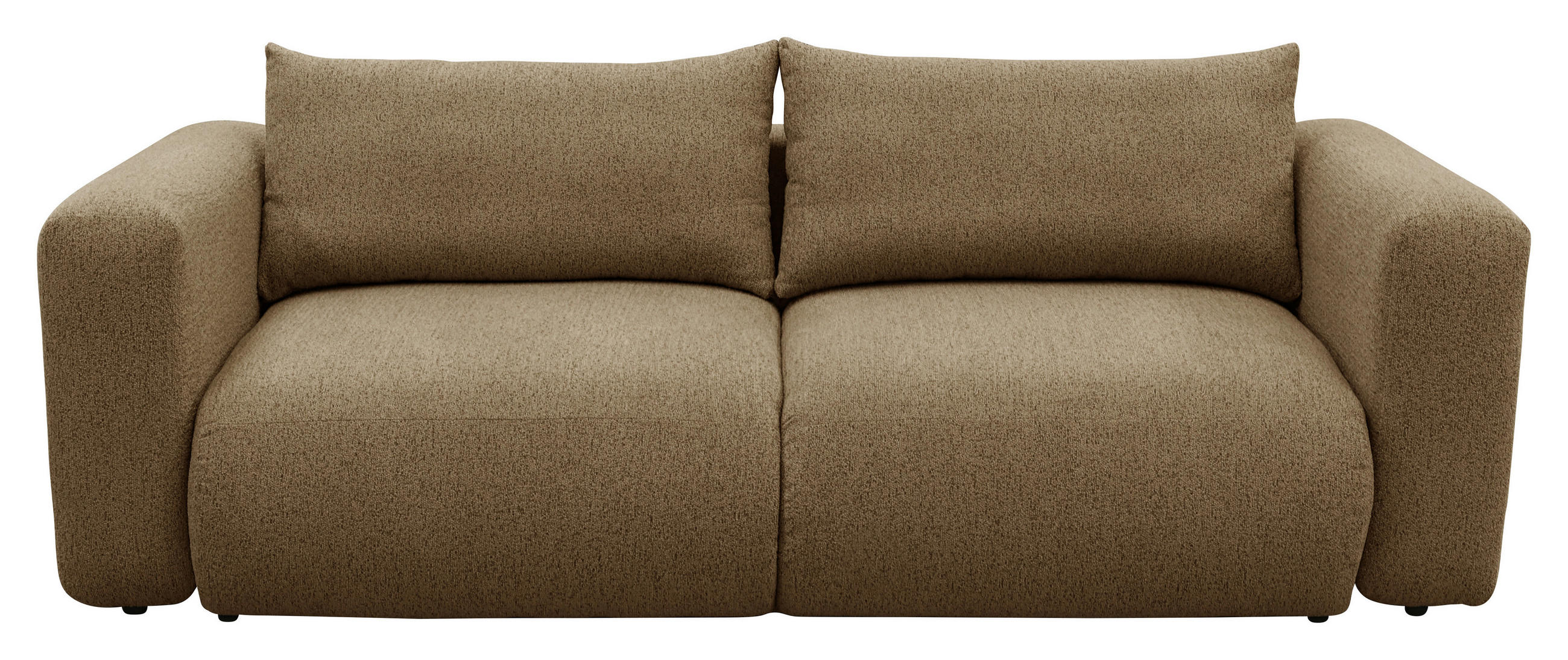 SCHLAFSOFA Flachgewebe Dunkelorange  inkl.  - Dunkelorange/Schwarz, MODERN, Kunststoff/Textil (248/94/109cm) - Carryhome