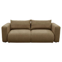 SCHLAFSOFA Flachgewebe Dunkelorange  inkl.  - Dunkelorange/Schwarz, MODERN, Kunststoff/Textil (248/94/109cm) - Carryhome