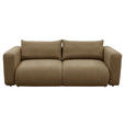 SCHLAFSOFA Flachgewebe Dunkelorange  inkl.  - Dunkelorange/Schwarz, MODERN, Kunststoff/Textil (248/94/109cm) - Carryhome