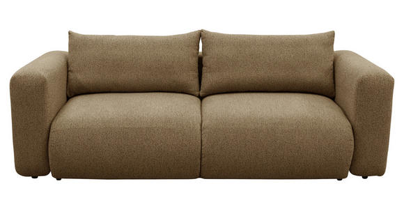 SCHLAFSOFA Flachgewebe Dunkelorange  inkl.  - Dunkelorange/Schwarz, MODERN, Kunststoff/Textil (248/94/109cm) - Carryhome