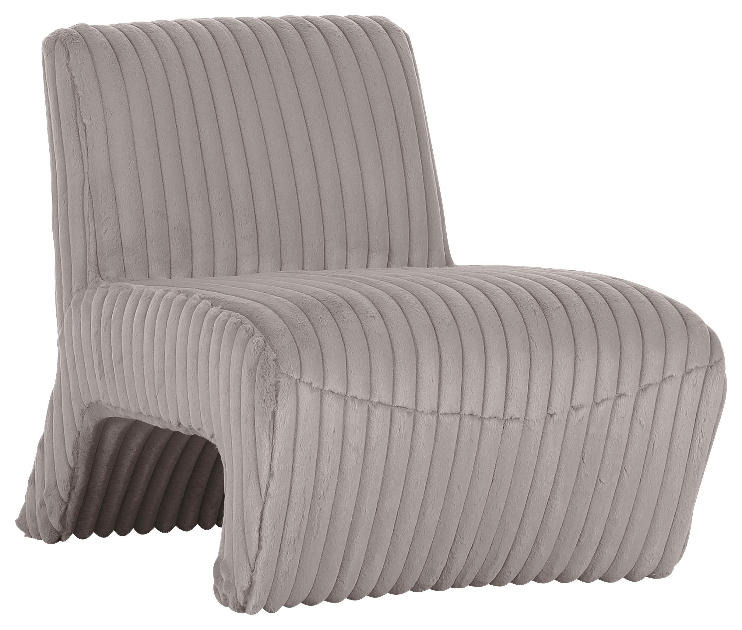 SESSEL in Cord Grau  - Schwarz/Grau, KONVENTIONELL, Kunststoff/Textil (68/72/89cm) - Carryhome