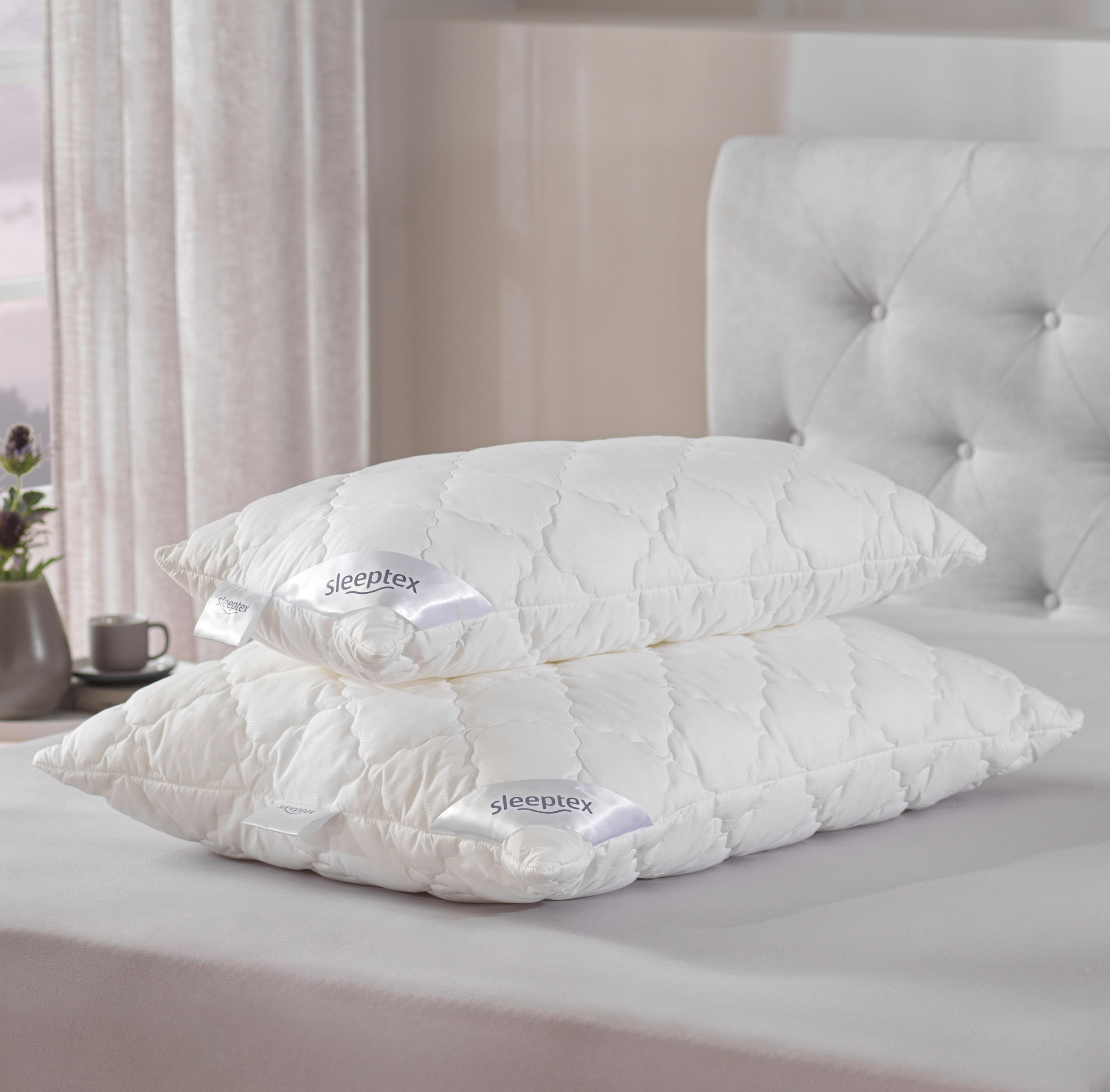 KOPFPOLSTER 40/80 cm   - Weiß, Basics, Textil (40/80cm) - Sleeptex