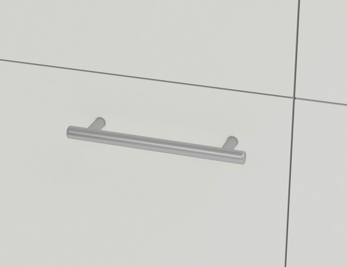 ECKKÜCHE 225/275 cm  in Weiß  - Edelstahlfarben/Graphitfarben, Design, Holzwerkstoff/Metall (225/275cm) - Xora