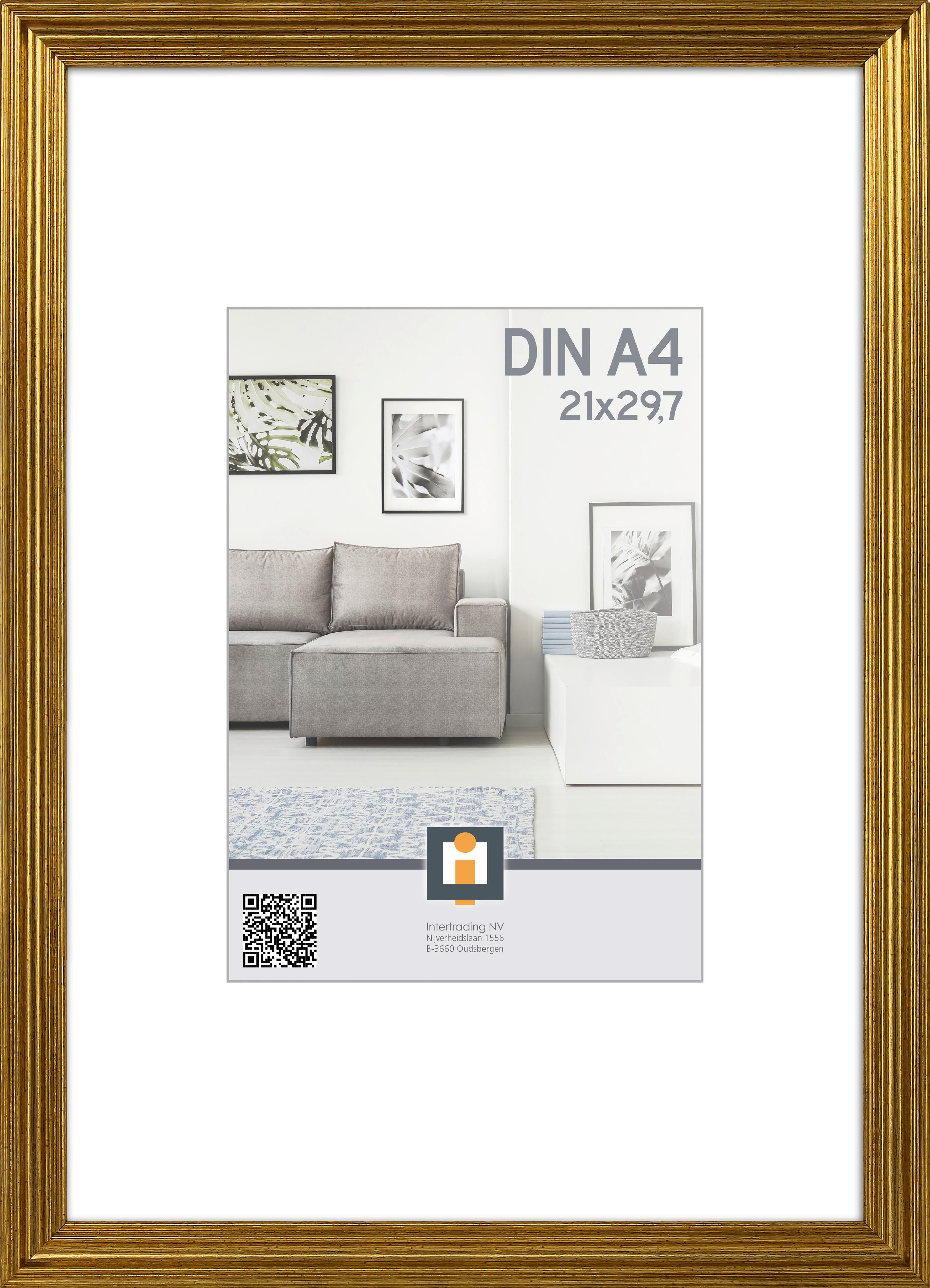 BILDERRAHMEN 23/32/1.2 cm  - Goldfarben, Basics, Glas/Kunststoff (23/32/1.2cm)
