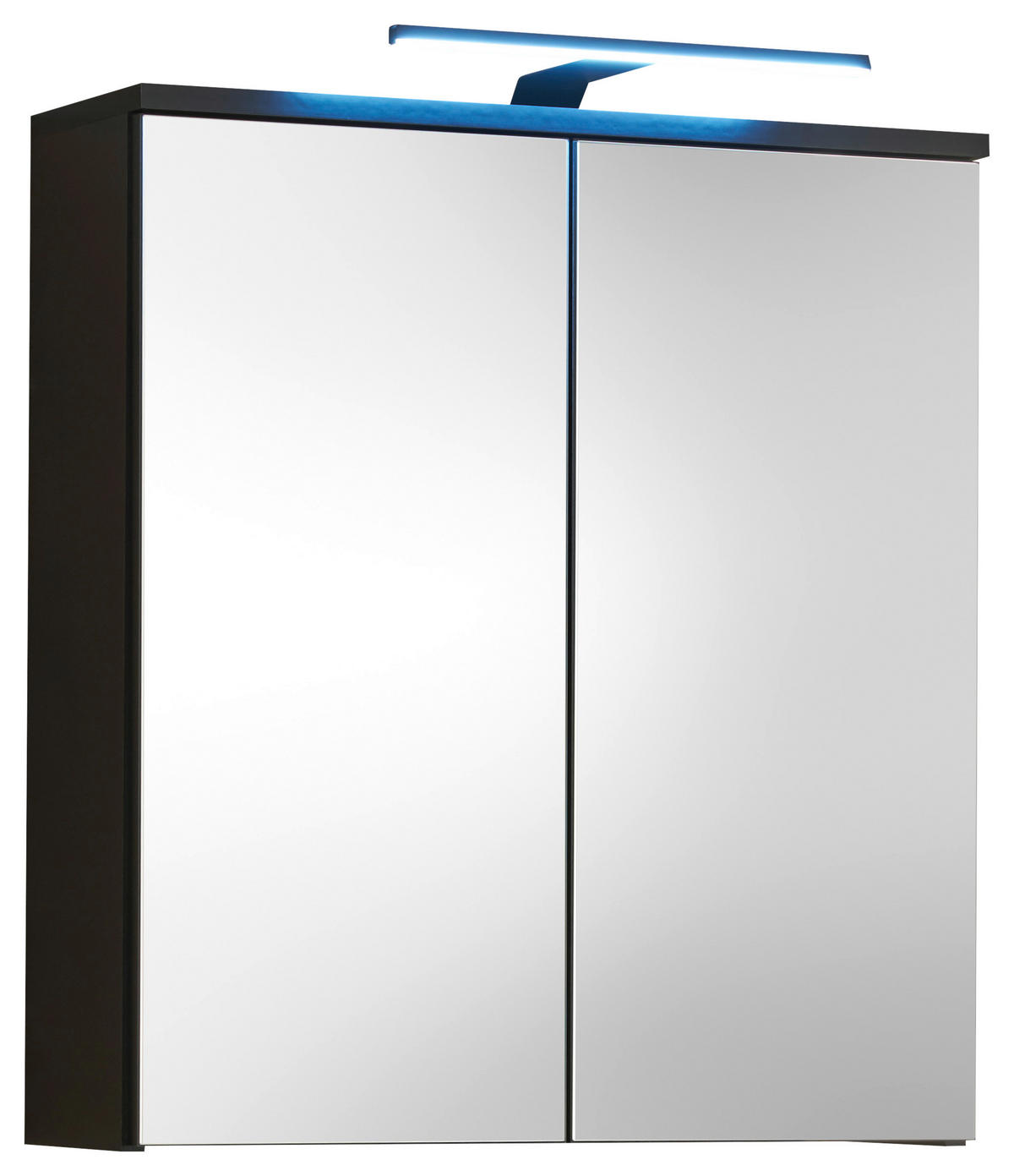 ZRKADLOVÁ SKRINKA, čierna, 60/67/20 cm - čierna, Modern, kompozitné drevo/sklo (60/67/20cm) - MID.YOU