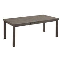 STOL VRTNI  antracit, siva  metal, staklo      - siva/antracit, Basics, staklo/metal (180(240)/100/76cm) - Ambia Garden