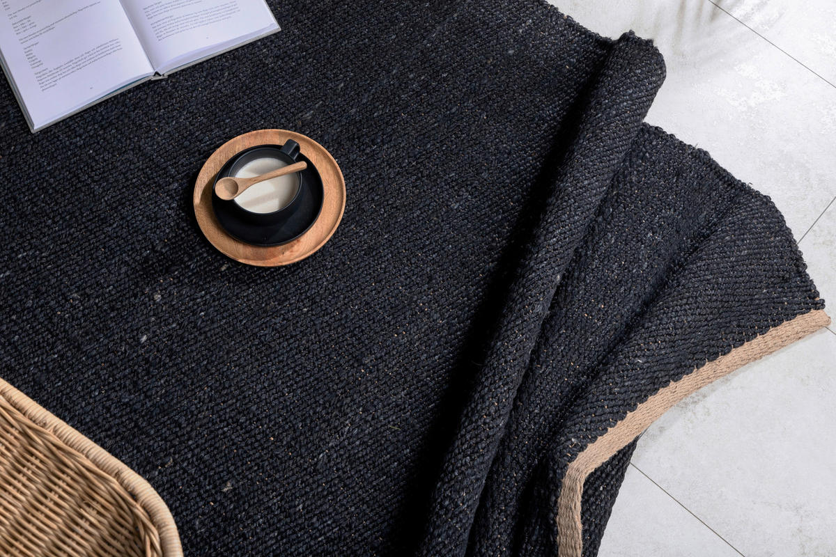 FLATVÄVD MATTA 170/240 cm  - svart, Lifestyle, textil (170/240cm) - P & B