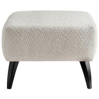 HOCKER in Holz, Textil Weiss  - Weiss/Schwarz, Modern, Holz/Textil (66/44/66cm) - MID.YOU