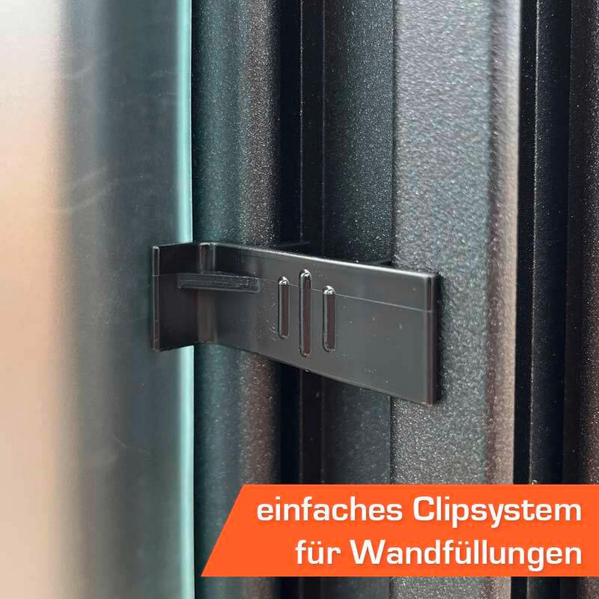 GERÄTEHAUS 443/229/338 cm  - Anthrazit, Basics, Kunststoff/Metall (443/229/338cm)