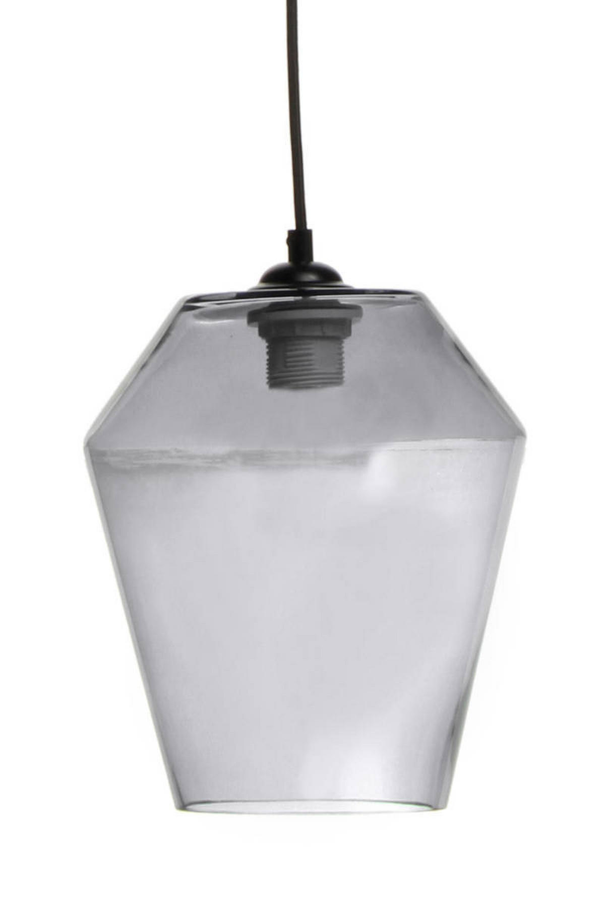 ZÁVĚSNÉ SVÍTIDLO,  21/30/21 cm - šedá, Trend, sklo (21/30/21cm) - P & B