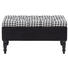 SITZBANK Schwarz, Weiß - Schwarz/Weiß, MODERN, Holzwerkstoff/Textil (80/40/40cm) - XORA