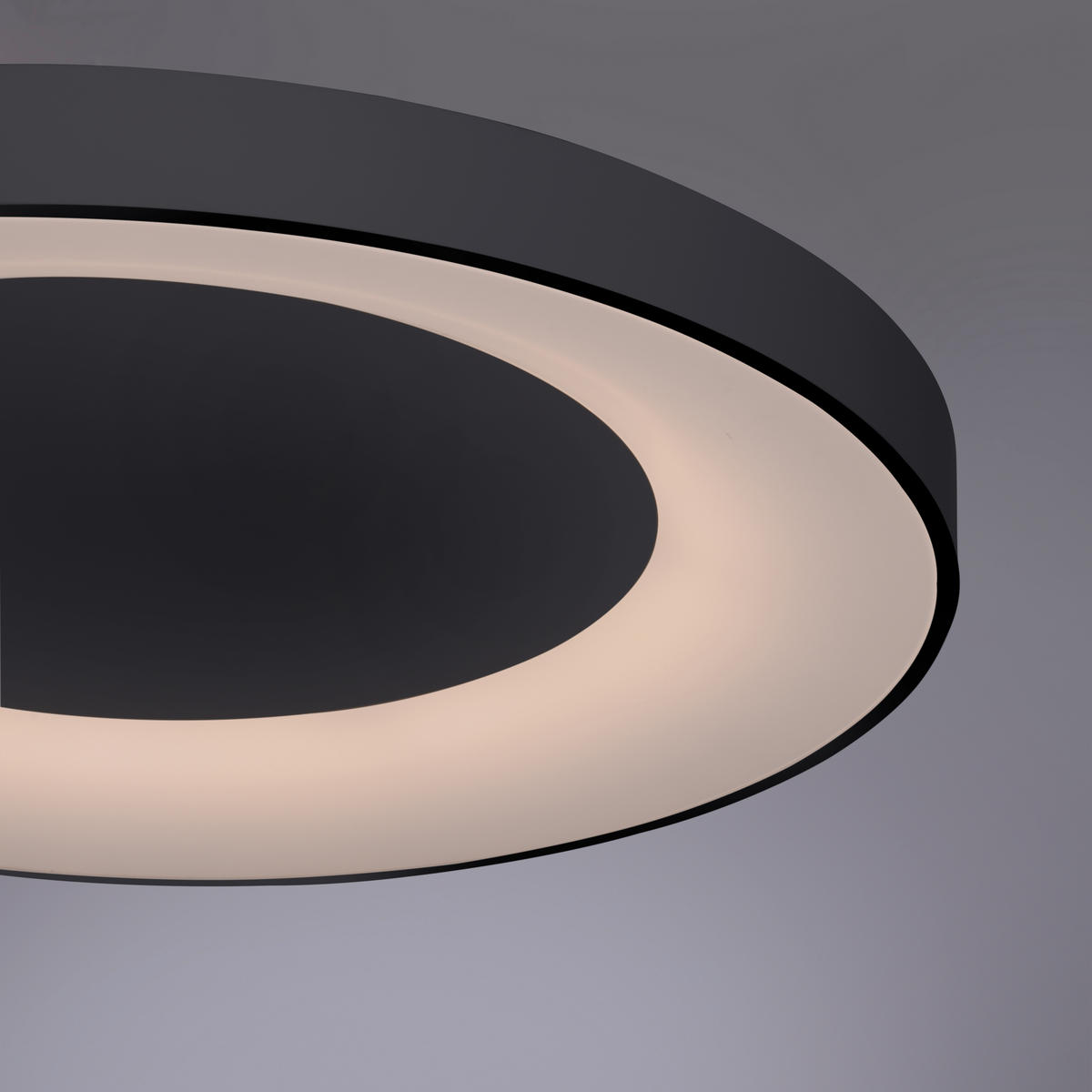 LED-Deckenleuchte Anika 70/70/7,7 cm   - Anthrazit, Basics, Kunststoff/Metall (70/70/7,7cm)