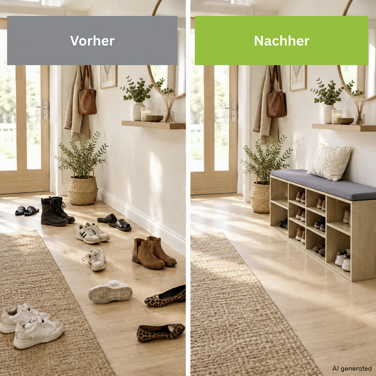 SCHUHBANK Sonoma Eiche  - Sonoma Eiche, MODERN (103,5/48/29,5cm) - Kesper